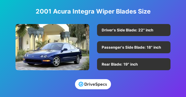 2001 Acura Integra Wiper Blades Size