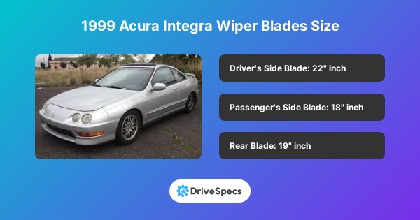 1999 Acura Integra Wiper Blades Size