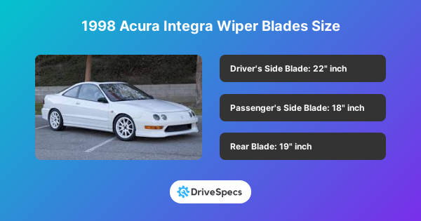 1998 Acura Integra Wiper Blades Size