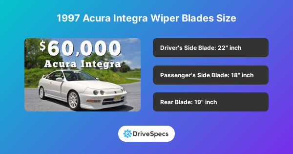 1997 Acura Integra Wiper Blades Size