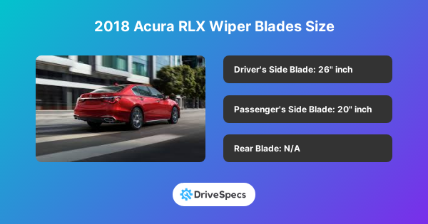 2018 Acura RLX Wiper Blades Size