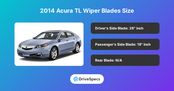 2014 Acura TL Wiper Blades Size