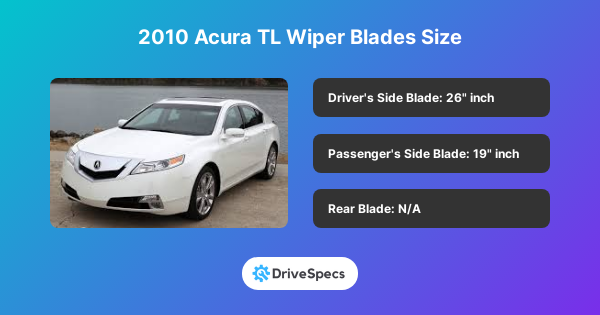 2010 Acura TL Wiper Blades Size