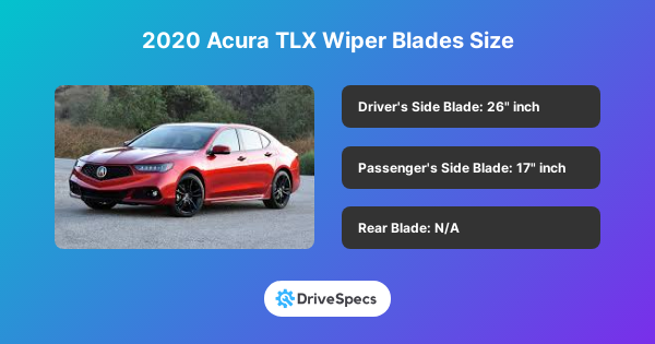 2020 Acura TLX Wiper Blades Size