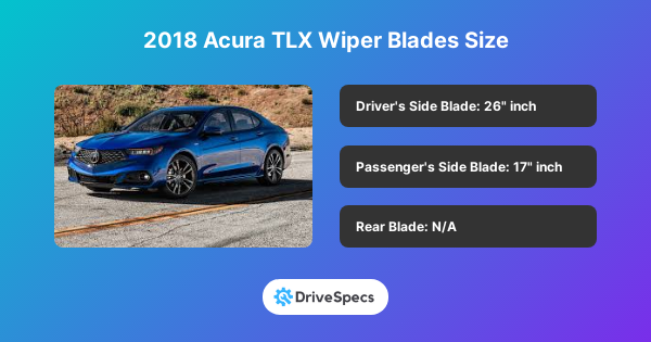 2018 Acura TLX Wiper Blades Size