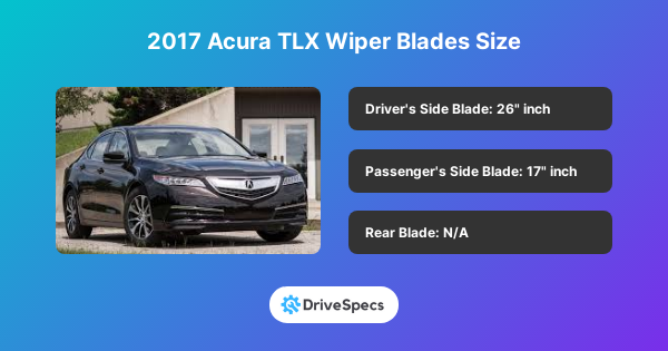 2017 Acura TLX Wiper Blades Size