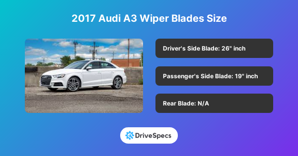 2017 Audi A3 Wiper Blades Size