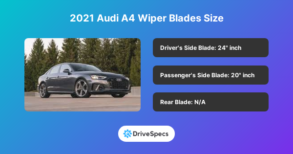 2021 Audi A4 Wiper Blades Size