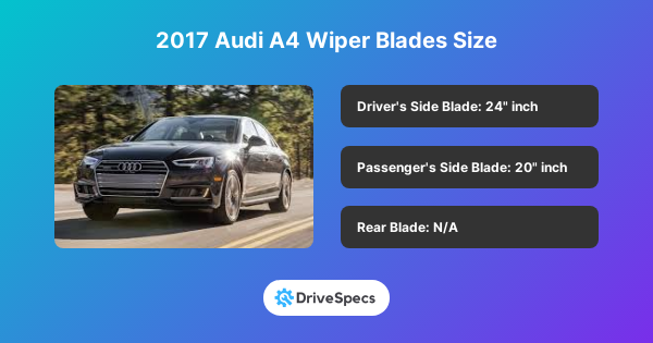 2017 Audi A4 Wiper Blades Size