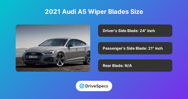 2021 Audi A5 Wiper Blades Size