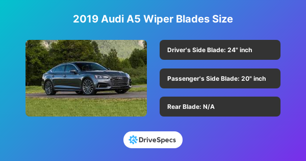 2019 Audi A5 Wiper Blades Size