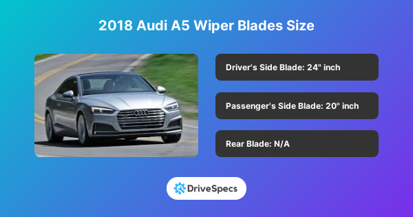 2018 Audi A5 Wiper Blades Size