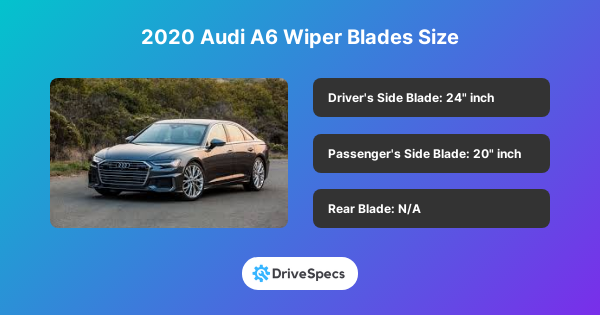 2020 Audi A6 Wiper Blades Size