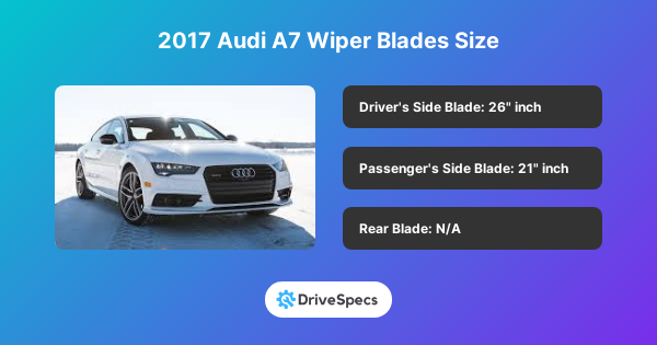 2017 Audi A7 Wiper Blades Size