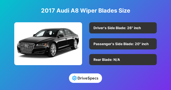 2017 Audi A8 Wiper Blades Size