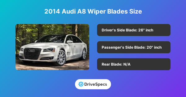 2014 Audi A8 Wiper Blades Size