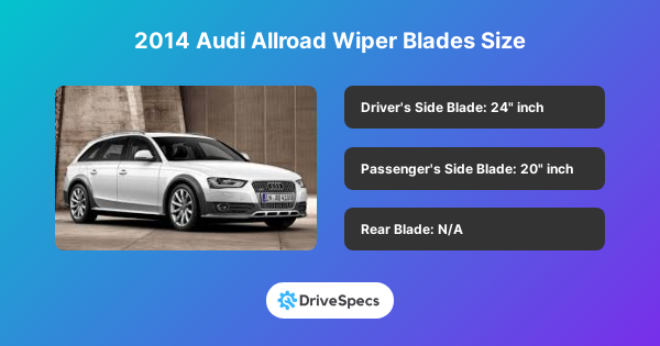 2014 Audi Allroad Wiper Blades Size