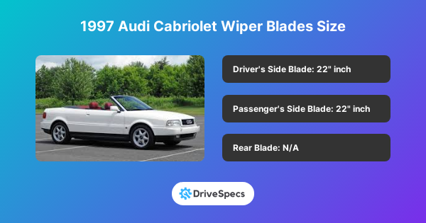 1997 Audi Cabriolet Wiper Blades Size