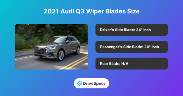 2021 Audi Q3 Wiper Blades Size