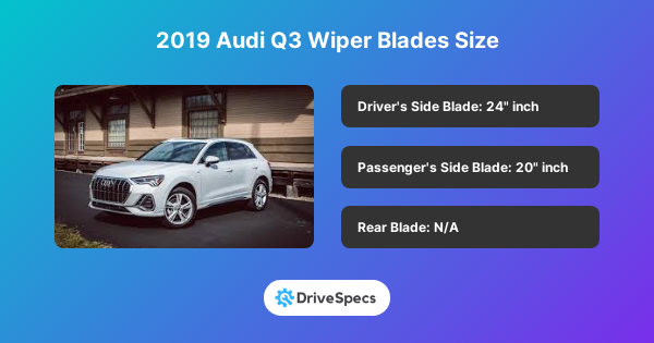 2019 Audi Q3 Wiper Blades Size