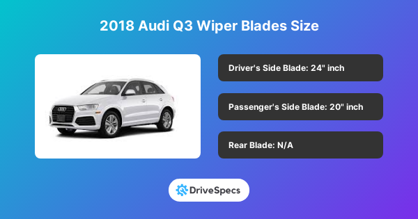 2018 Audi Q3 Wiper Blades Size