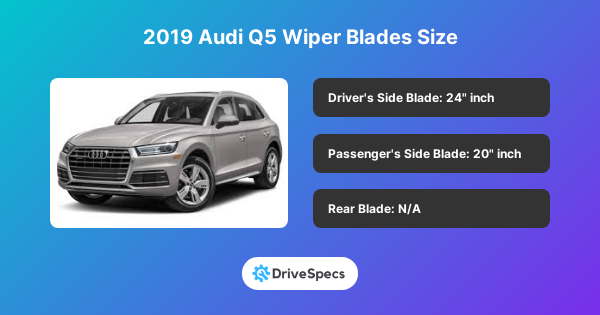 2019 Audi Q5 Wiper Blades Size