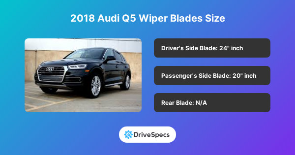 2018 Audi Q5 Wiper Blades Size