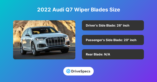 2022 Audi Q7 Wiper Blades Size