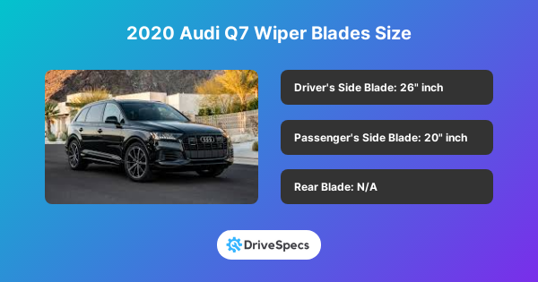 2020 Audi Q7 Wiper Blades Size