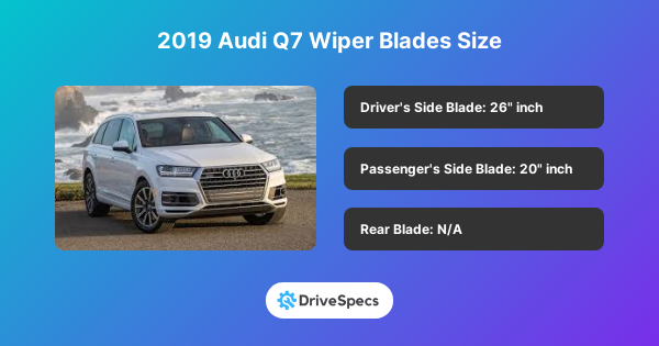 2019 Audi Q7 Wiper Blades Size