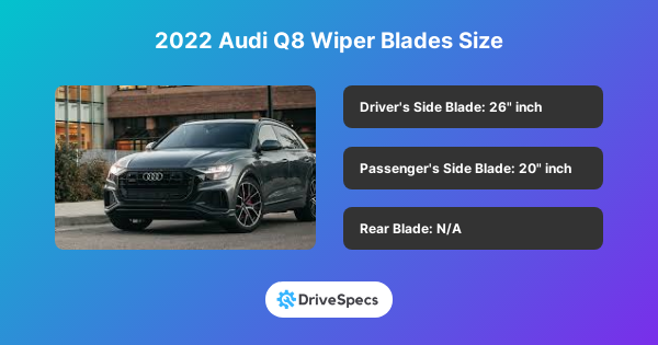 2022 Audi Q8 Wiper Blades Size