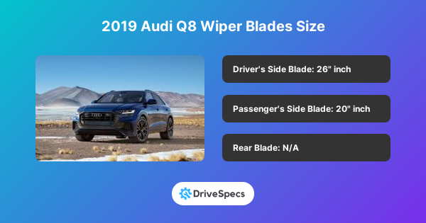 2019 Audi Q8 Wiper Blades Size