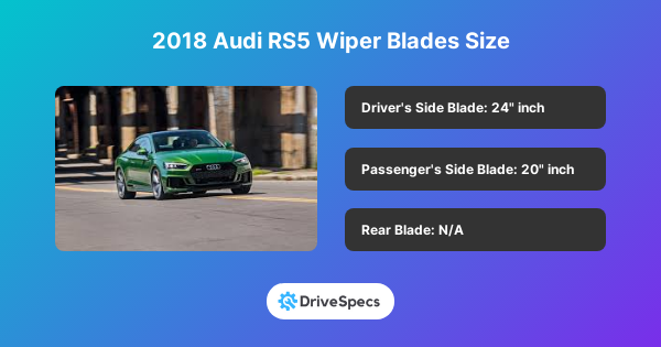 2018 Audi RS5 Wiper Blades Size