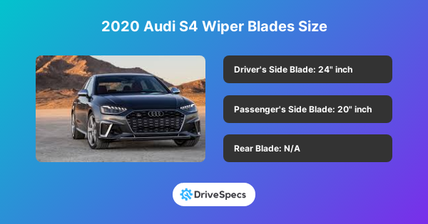 2020 Audi S4 Wiper Blades Size