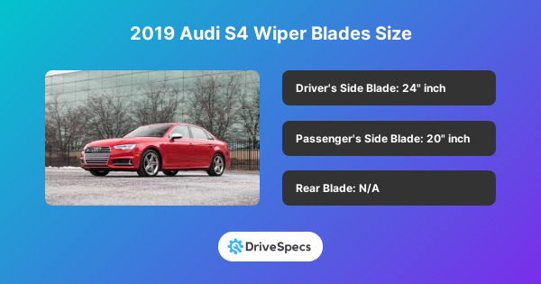 2019 Audi S4 Wiper Blades Size