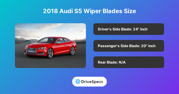 2018 Audi S5 Wiper Blades Size