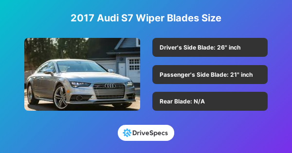 2017 Audi S7 Wiper Blades Size