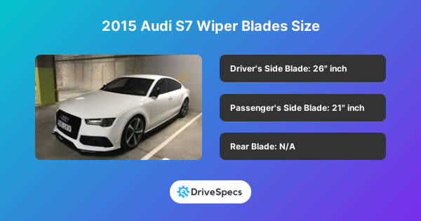 2015 Audi S7 Wiper Blades Size