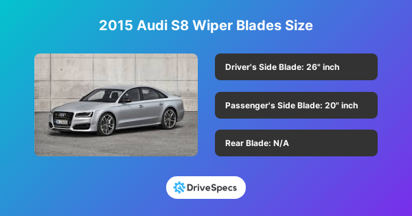 2015 Audi S8 Wiper Blades Size