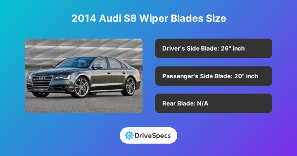 2014 Audi S8 Wiper Blades Size