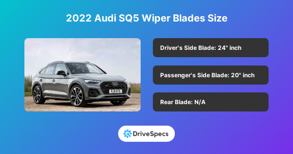 2022 Audi SQ5 Wiper Blades Size