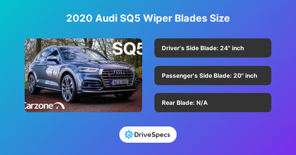 2020 Audi SQ5 Wiper Blades Size