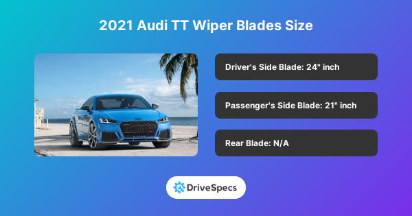 2021 Audi TT Wiper Blades Size