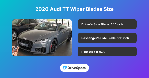 2020 Audi TT Wiper Blades Size