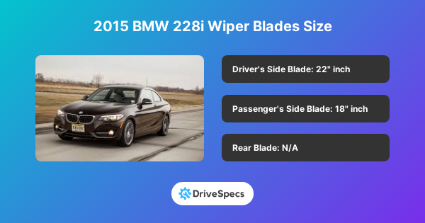 2015 BMW 228i Wiper Blades Size