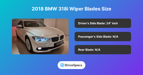 2018 BMW 318i Wiper Blades Size