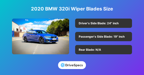 2020 BMW 320i Wiper Blades Size