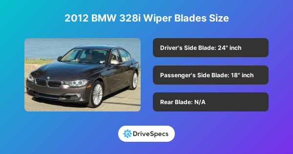 2012 BMW 328i Wiper Blades Size