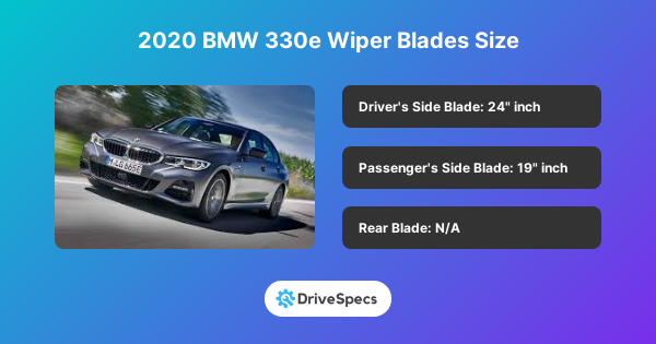 2020 BMW 330e Wiper Blades Size