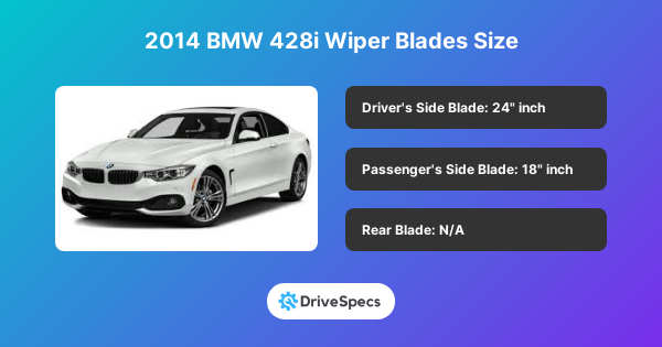 2014 BMW 428i Wiper Blades Size